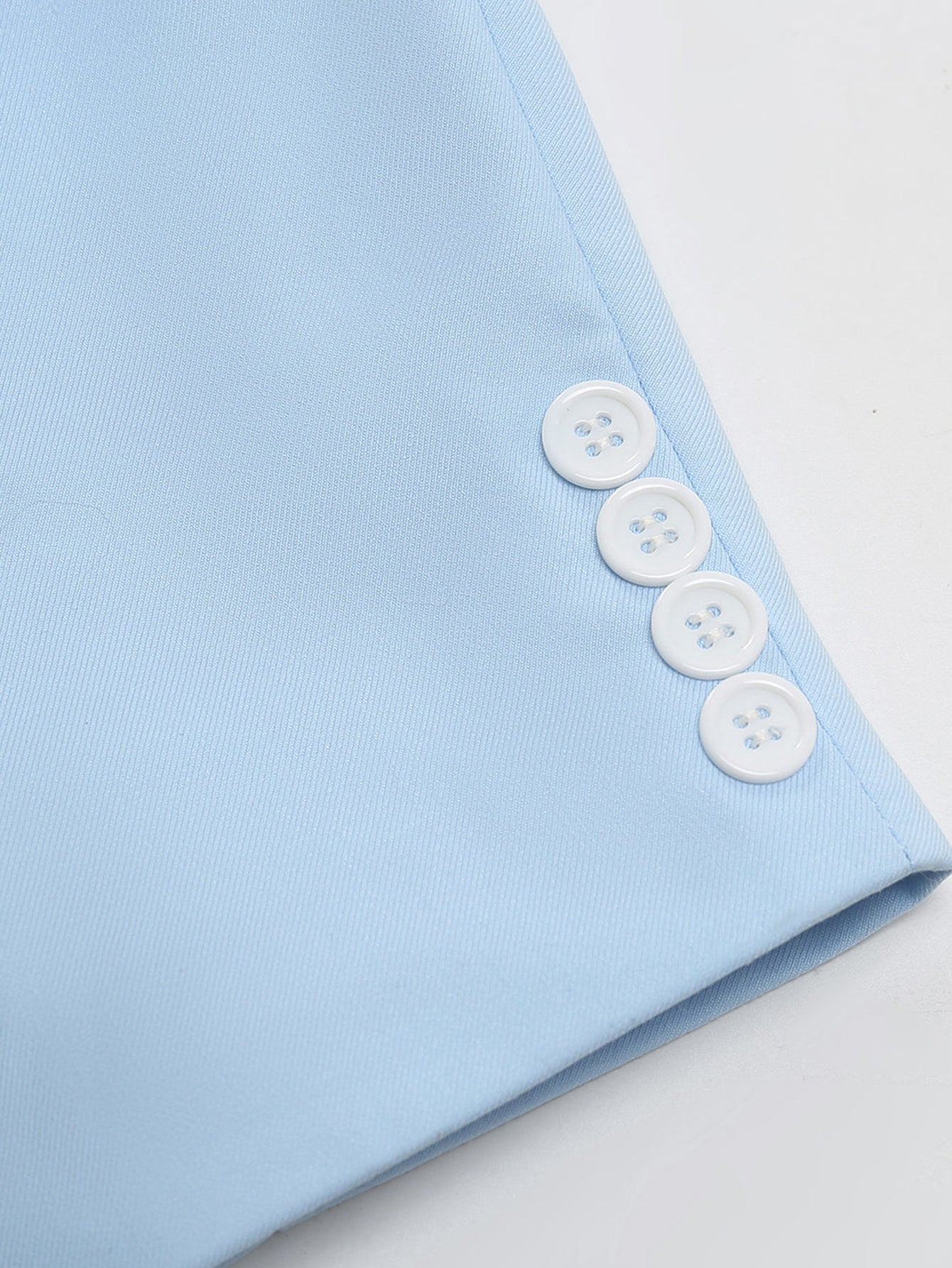 Ein Knopf Schal Revers Zweiteiler Hellblauer Herren Anzüge